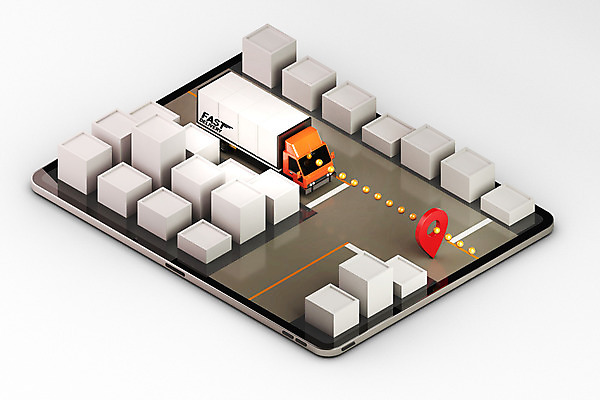 PSD 편집 편집이미지 도로 모바일 사람없음 건물 태블릿 3D 행선지 배송 디지털합성 모바일쇼핑 화물트럭 온라인구매 편집소스 편집3D 건축물 길 교통시설 전자제품 스마트기기 트럭 온라인쇼핑 파일형식