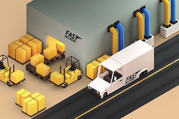 PSD 편집 편집이미지 사람없음 3D 화물 배송 디지털합성 지게차 화물트럭 택배상자 물류창고 컨베어밸트 편집소스 물류센터 재고 편집3D 상자 기계 트럭 운송업 중장비 상품 창고 택배 파일형식