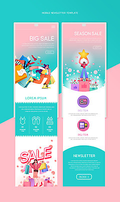 전신 PSD 템플릿 여자 별 분홍색 웹템플릿 들기 성인 세명 쇼핑 달리기 쇼핑백 뉴스레터 민트색 빅세일 성인여자만 이미지템플릿 자연요소 컬러 가방 모션 사람 세일 여자만 성인만 파일형식