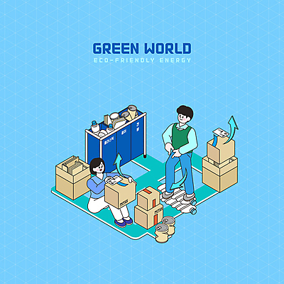 전신 PSD 여자 남자 일러스트 들기 성인 두명 파란색 상자 자연보호 그린캠페인 캔 누름 일회용 친환경 분리수거 페트병 분리수거함 분류 성인만 국내일러스트 캠페인 컬러 모션 자연 사람 환경 보호 수거함 병_담는 파일형식