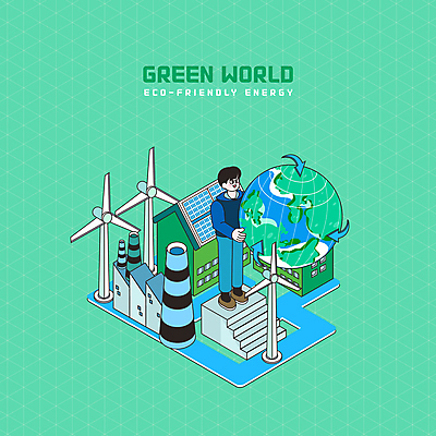 전신 PSD 남자 지구 일러스트 공장 한명 서기 성인 초록색 계단 자연보호 그린캠페인 그린에너지 풍력에너지 친환경 풍력발전소 태양에너지 집열판 개발 성인남자한명만 제로웨이스트 국내일러스트 1 캠페인 컬러 공업 모션 자연 사람 환경 발전소 에너지 보호 사회이슈 남자한명만 성인남자만 파일형식