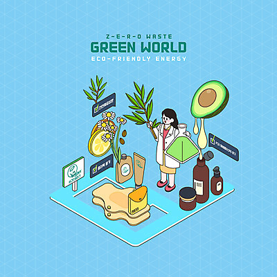 전신 PSD 여자 하늘색 잎 일러스트 한명 서기 들기 성인 자연보호 그린캠페인 연구원 친환경 비커 아보카도 천연화장품 성인여자한명만 제로웨이스트 면생리대 비건화장품 국내일러스트 식물 직업 1 캠페인 과일 모션 자연 실험기구 사람 파란색 환경 화장품 보호 사회이슈 생리대 여자한명만 성인여자만 파일형식