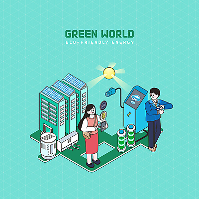 전신 PSD 여자 남자 일러스트 아파트 들기 성인 두명 자연보호 그린캠페인 그린에너지 어플리케이션 에어컨 친환경 태양에너지 집열판 전기자동차 전기충전 충전소 성인만 국내일러스트 캠페인 모션 자동차 자연 주택 사람 환경 가전제품 에너지 보호 충전 파일형식