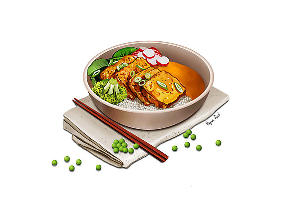 PSD 그릇 일러스트 콩 사람없음 브로콜리 완두콩 채식 파 나무젓가락 비트 카레소스 콩고기 비건음식 국내일러스트 식기 음식 채소 젓가락 곡류 카레 파일형식 베지푸드 비건