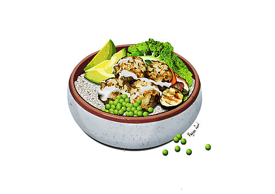 PSD 그릇 일러스트 밥 콩 사람없음 미트볼 완두콩 채식 아보카도 콩고기 비건음식 국내일러스트 식기 음식 과일 곡류 파일형식 베지푸드 비건