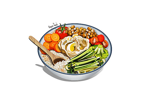 PSD 토마토 일러스트 방울토마토 밥 오이 콩 사람없음 당근 채식 나무숟가락 콩고기 비건음식 국내일러스트 음식 채소 곡류 뿌리채소 숟가락 파일형식 베지푸드 비건
