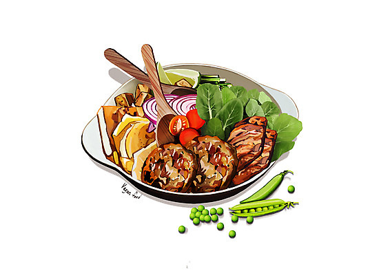 PSD 일러스트 콩 수저 사람없음 완두콩 채식 시금치 패티 나무숟가락 적양파 케일 콩고기 비건음식 국내일러스트 식기 음식 채소 양파 곡류 숟가락 파일형식 베지푸드 비건