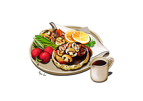 PSD 그릇 오렌지 일러스트 호박 피망 스테이크 사람없음 버섯 당근 소스 레몬 채식 비트 콩고기 비건음식 국내일러스트 식기 음식 채소 과일 뿌리채소 서양음식 양념 파일형식 베지푸드 비건