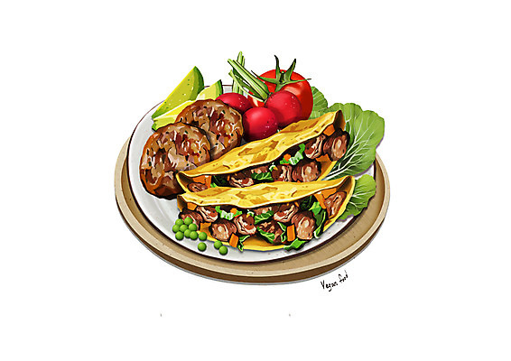 PSD 접시 토마토 일러스트 사람없음 상추 채식 아보카도 비트 콩고기 비건음식 국내일러스트 식기 음식 채소 과일 파일형식 베지푸드 비건