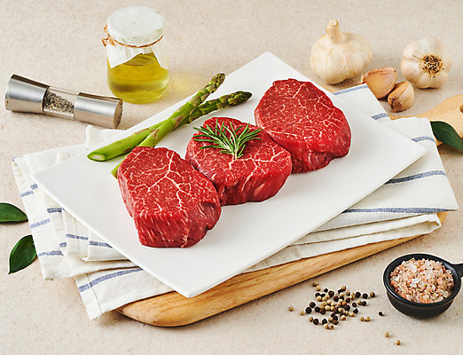 포토 JPG 스튜디오촬영 음식 식재료 도마 실내 마늘 생고기 육류 사람없음 소고기 아스파라거스 소금 안심 후추 국내포토 채소 주방용품 내부 향신료 파일형식