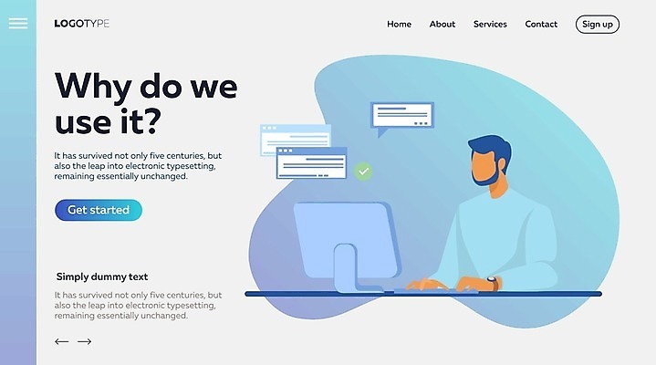 EPS 해외이미지 남자 일러스트 통신 모바일 직장 한명 사람 상반신 성인 컴퓨터 업무 성인남자한명만 언택트 온택트 랜선라이프 해외일러스트 1 라이프스타일 회사 전자제품 작업 남자한명만 성인남자만 파일형식 벡터
