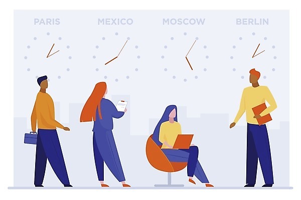 EPS 해외이미지 전신 여자 남자 시계 의자 일러스트 멕시코 서기 앉기 여러명 성인 시간 파리_프랑스 베를린 모스크바 세계시간 표준 성인만 해외일러스트 가구 다수 북아메리카 모션 독일 사람 프랑스 러시아 파일형식 벡터