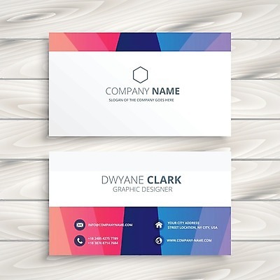 EPS 해외이미지 템플릿 비즈니스 명함 사람없음 컬러풀 해외일러스트 컬러 파일형식 벡터