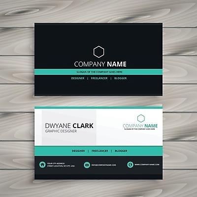 EPS 해외이미지 템플릿 비즈니스 명함 사람없음 검은색 민트색 해외일러스트 컬러 파일형식 벡터