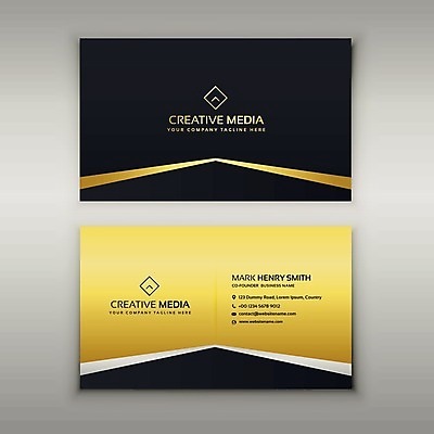EPS 해외이미지 템플릿 비즈니스 명함 사람없음 노란색 검은색 해외일러스트 컬러 파일형식 벡터