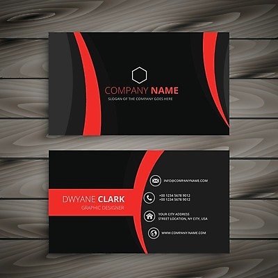 EPS 해외이미지 템플릿 비즈니스 명함 사람없음 빨간색 해외일러스트 컬러 파일형식 벡터