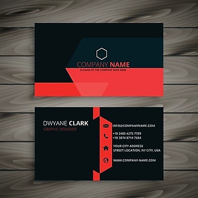 EPS 해외이미지 템플릿 비즈니스 명함 사람없음 빨간색 해외일러스트 컬러 파일형식 벡터