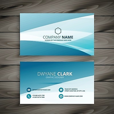 EPS 해외이미지 템플릿 하늘색 비즈니스 명함 사람없음 해외일러스트 파란색 파일형식 벡터