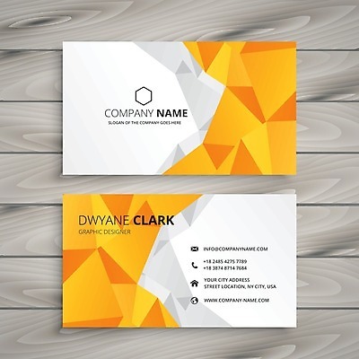 EPS 해외이미지 템플릿 비즈니스 명함 사람없음 노란색 해외일러스트 컬러 파일형식 벡터