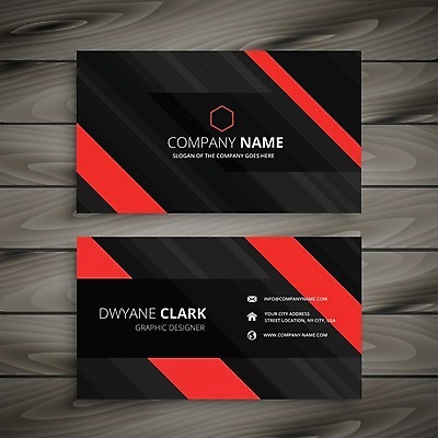 EPS 해외이미지 템플릿 비즈니스 명함 사람없음 빨간색 해외일러스트 컬러 파일형식 벡터