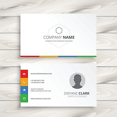 EPS 해외이미지 템플릿 비즈니스 명함 사람없음 흰색 해외일러스트 컬러 파일형식 벡터