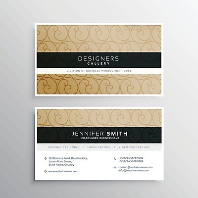 EPS 해외이미지 템플릿 비즈니스 명함 사람없음 갈색 해외일러스트 컬러 파일형식 벡터