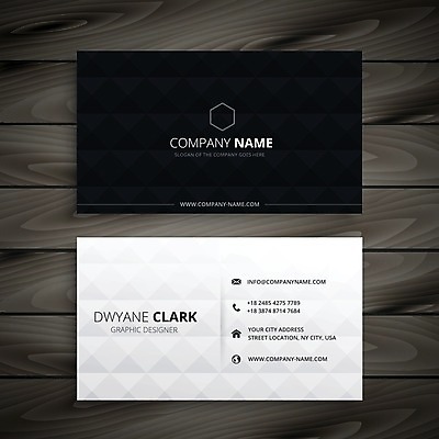 EPS 해외이미지 템플릿 비즈니스 명함 사람없음 검은색 해외일러스트 컬러 파일형식 벡터