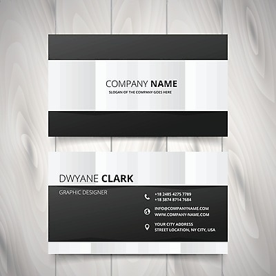 EPS 해외이미지 템플릿 비즈니스 명함 사람없음 검은색 해외일러스트 컬러 파일형식 벡터