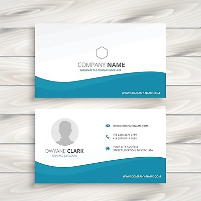 EPS 해외이미지 템플릿 하늘색 비즈니스 명함 사람없음 해외일러스트 파란색 파일형식 벡터