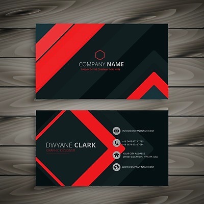 EPS 해외이미지 템플릿 비즈니스 명함 사람없음 빨간색 해외일러스트 컬러 파일형식 벡터