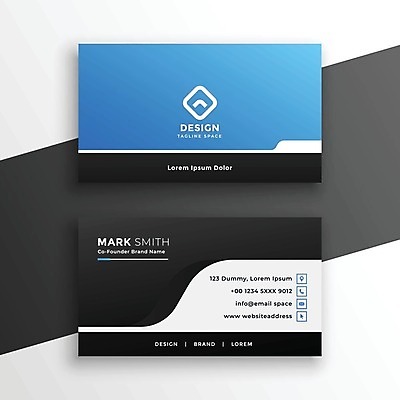 EPS 해외이미지 템플릿 하늘색 비즈니스 명함 사람없음 해외일러스트 파란색 파일형식 벡터