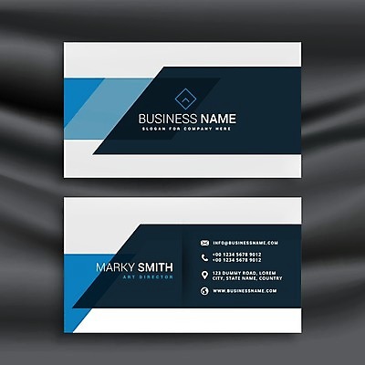 EPS 해외이미지 템플릿 하늘색 비즈니스 명함 사람없음 검은색 해외일러스트 컬러 파란색 파일형식 벡터