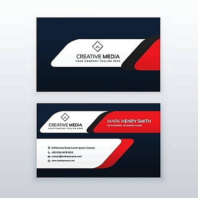 EPS 해외이미지 템플릿 비즈니스 명함 사람없음 빨간색 해외일러스트 컬러 파일형식 벡터