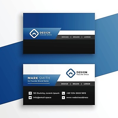 EPS 해외이미지 템플릿 비즈니스 명함 사람없음 파란색 해외일러스트 컬러 파일형식 벡터