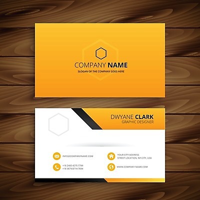 EPS 해외이미지 템플릿 비즈니스 명함 사람없음 노란색 주황색 해외일러스트 컬러 파일형식 벡터