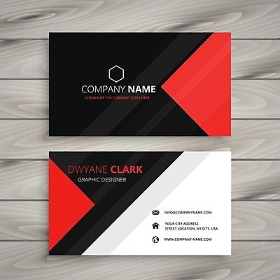 EPS 해외이미지 템플릿 비즈니스 명함 사람없음 빨간색 해외일러스트 컬러 파일형식 벡터