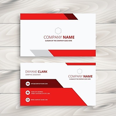 EPS 해외이미지 템플릿 비즈니스 명함 사람없음 빨간색 해외일러스트 컬러 파일형식 벡터