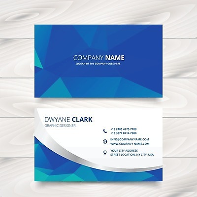 EPS 해외이미지 템플릿 비즈니스 명함 사람없음 파란색 해외일러스트 컬러 파일형식 벡터