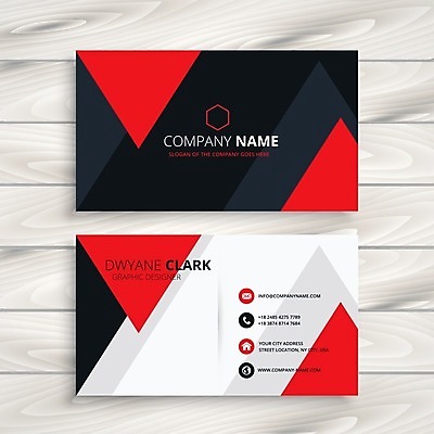 EPS 해외이미지 템플릿 비즈니스 명함 사람없음 빨간색 해외일러스트 컬러 파일형식 벡터