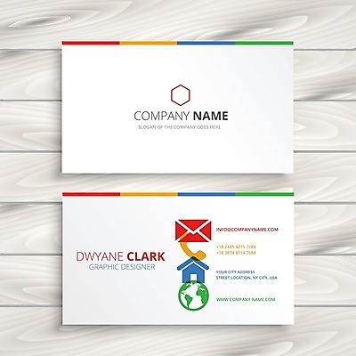 EPS 해외이미지 템플릿 비즈니스 명함 사람없음 흰색 해외일러스트 컬러 파일형식 벡터