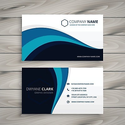 EPS 해외이미지 템플릿 비즈니스 명함 사람없음 파란색 해외일러스트 컬러 파일형식 벡터