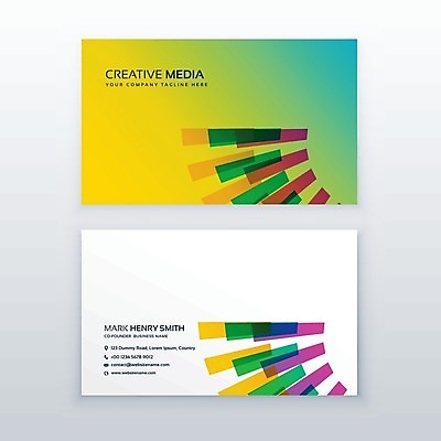 EPS 해외이미지 템플릿 비즈니스 명함 사람없음 컬러풀 해외일러스트 컬러 파일형식 벡터