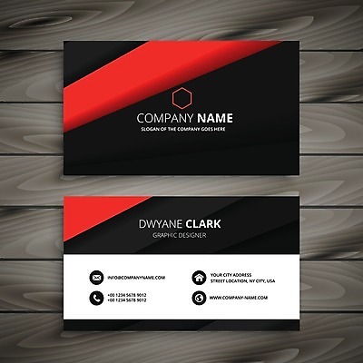 EPS 해외이미지 템플릿 비즈니스 명함 사람없음 빨간색 해외일러스트 컬러 파일형식 벡터