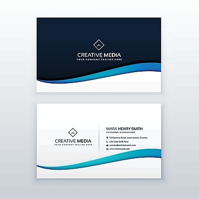 EPS 해외이미지 템플릿 비즈니스 명함 사람없음 파란색 해외일러스트 컬러 파일형식 벡터