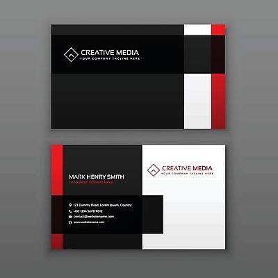 EPS 해외이미지 템플릿 비즈니스 명함 사람없음 빨간색 해외일러스트 컬러 파일형식 벡터