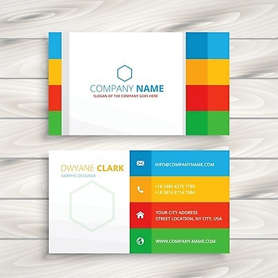 EPS 해외이미지 템플릿 비즈니스 명함 사람없음 컬러풀 해외일러스트 컬러 파일형식 벡터