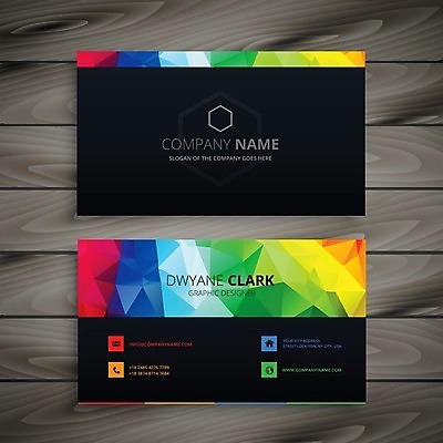 EPS 해외이미지 템플릿 비즈니스 명함 사람없음 컬러풀 해외일러스트 컬러 파일형식 벡터