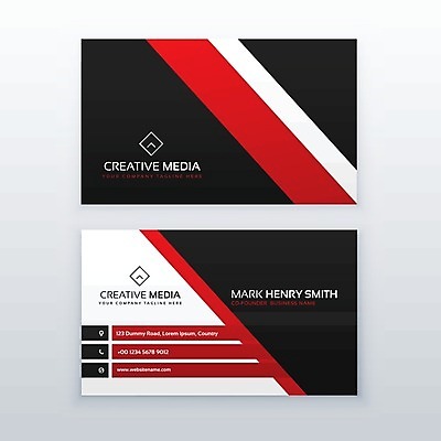 EPS 해외이미지 템플릿 비즈니스 명함 사람없음 빨간색 해외일러스트 컬러 파일형식 벡터