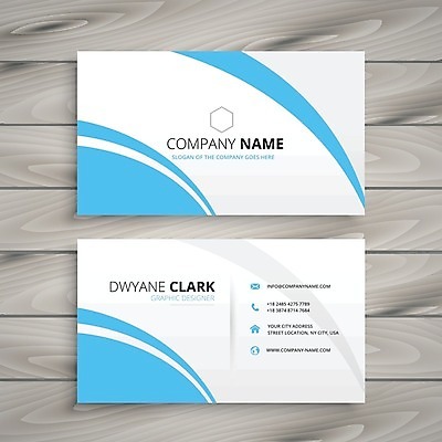 EPS 해외이미지 템플릿 하늘색 비즈니스 명함 사람없음 해외일러스트 파란색 파일형식 벡터