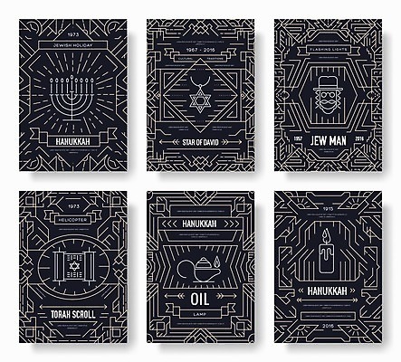 EPS 해외이미지 문화 라인일러스트 일러스트 촛불 추상 사람없음 세트 검은색 축제 램프 촛대 유대교 다윗의별 해외202004 해외일러스트 종교 컬러 무늬 초 조명 수학 파일형식 벡터